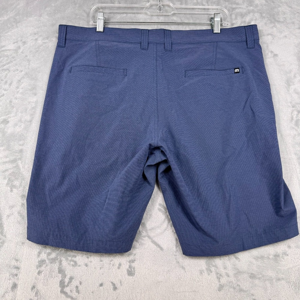 Travis Mathew Salem Slim Tech Shorts Mens 38 Navy Blue Chino Golf Performance - Picture 4 of 10